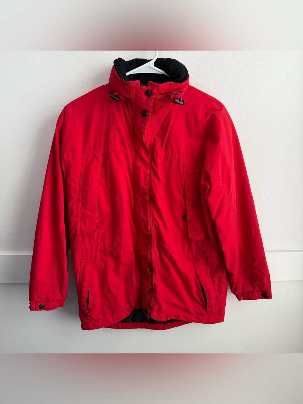 EDDIE BAUER Red Vintage Long Sleeve Coat